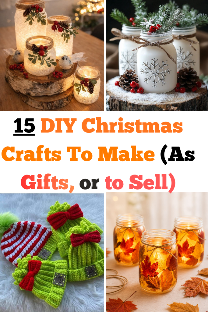 15 DIY Christmas Crafts To Make (As Gifts, or to Sell)
